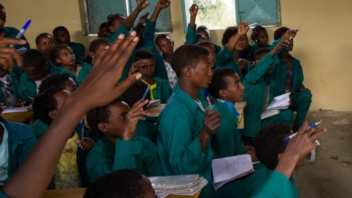 English students in Ethiopia