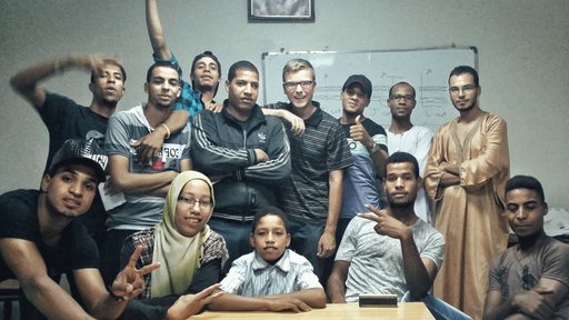 Matt with photography and videography workshop students.