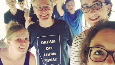 Peace Corps Moldova Volunteers were helping with the camp