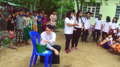 Handwashing demonstration