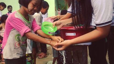 Handwashing demonstration