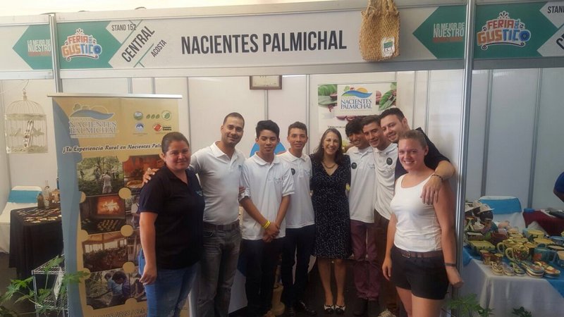 At the Feria Gustico with the former First Lady of Costa Rica.
