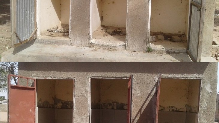 Laura Latrine - Before and after (rehabilitated) latrines.jpg