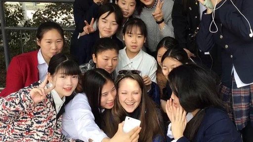 Being the first foreigner teacher ever at their school was a big deal to some of the students.