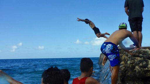 Boys on a beautiful Tongan afternoon