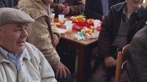 Thanksgiving celebration at the Elderly Center in Vlore.