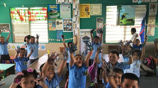 Claudia school children