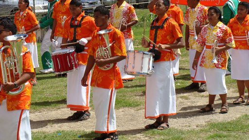 High school band on Teachers' Day