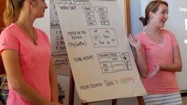 Volunteers share grammar-teaching ideas during In-Service Training
