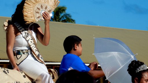 Contestant in the Ms. Tonga pageant (representing the Tongan community in Oakland, CA)