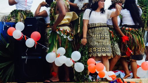 A bit more traditional version of Tongan attire