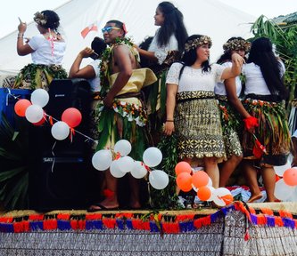 A bit more traditional version of Tongan attire