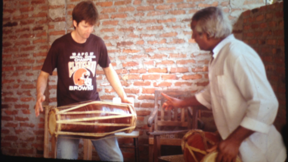 David with his drum master