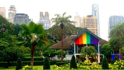 Celebrating Pride at the Embassy.
