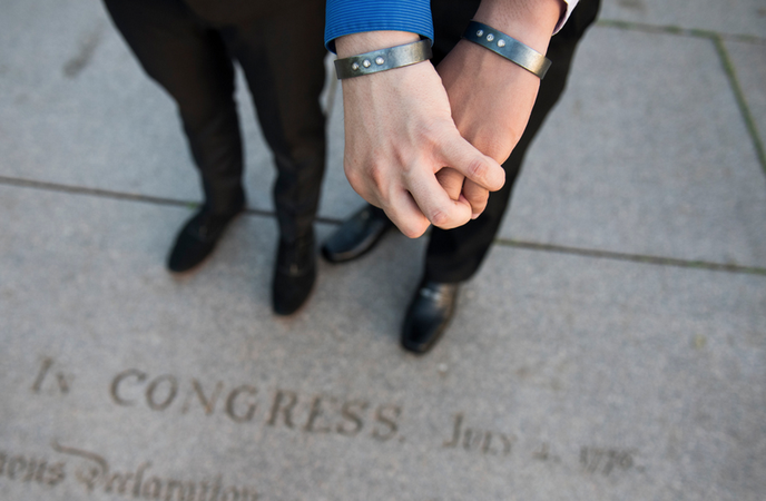 Film and Kyle’s engagement bracelets