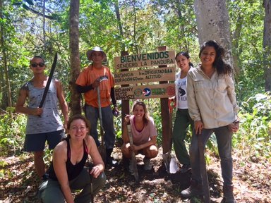 With a World Connect grant, we completed a trail network project, which includes four different trails around our community.