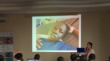 GHSP Volunteer presenting.JPG