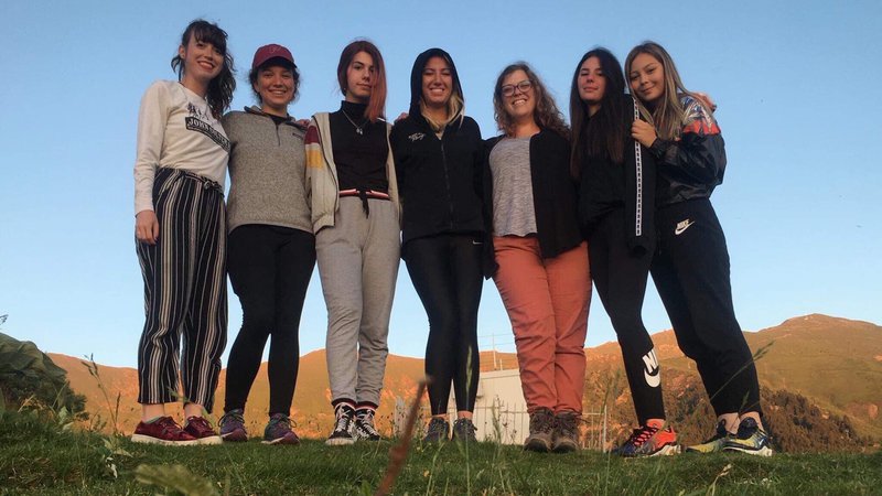 Camp staff and the girls participated in nature walks