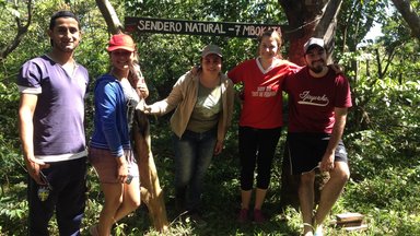 Group photo after putting up the trailhead sign