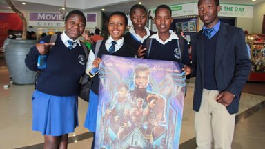Brianna's Students who attended the Black Panther Screening