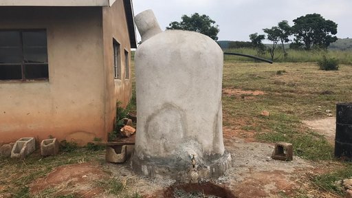 Completed concrete tank