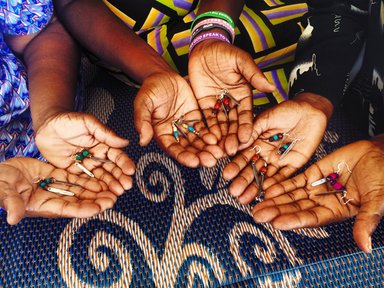 This jewelry is made from repurposed snare wire that's been confiscated from national parks and reserves.