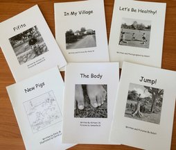 The books link English literacy to real-life and academic topics