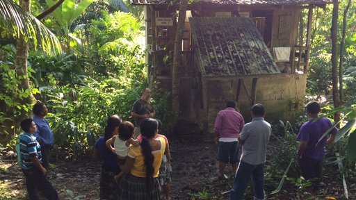 Latrine Committee learning about latrine construction