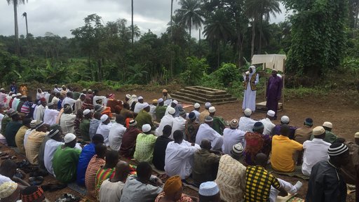 My village in Sierra Leone on the last day of Ramadan.