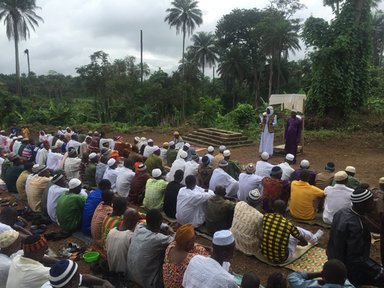 My village in Sierra Leone on the last day of Ramadan.