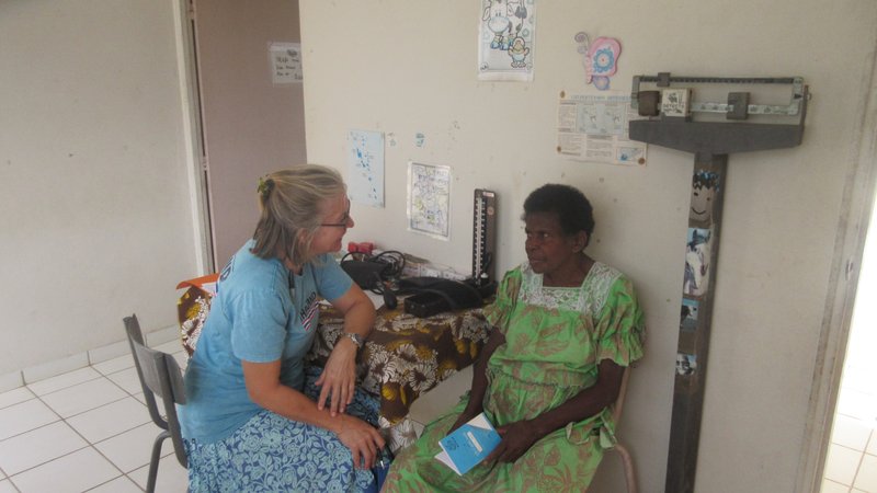PCV Susan and patient on NCD Day