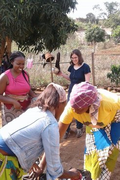 joy in service with fellow volunteers