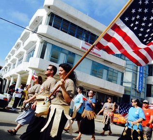 G80s marching in King's Birthday Parade in July 2016