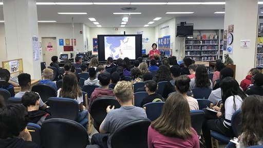 Keli shared her Peace Corps experience at two schools in Okinawa, Japan.