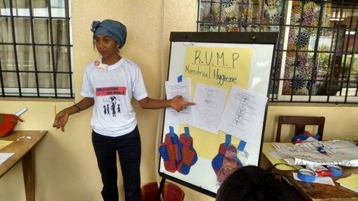 Menstrual hygiene management training