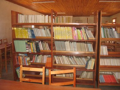 Library full of books in Tanzania