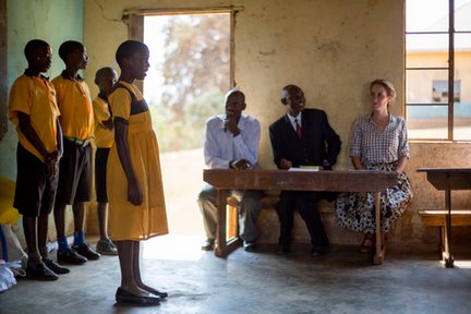 Students at the Literacy Lab
