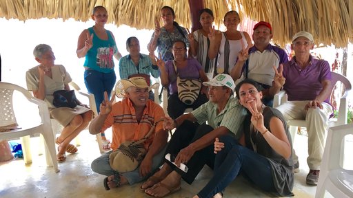 Local artisan workers and farmers who meet once a month to receive entrepreneurship courses.
