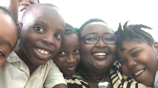 Here I am with my growing readers. These students were excited to join the reading group.