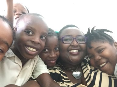 Here I am with my growing readers. These students were excited to join the reading group.
