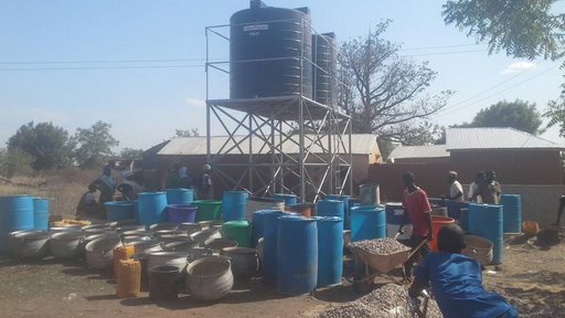Feed the Future Water Project Ghana (Water in tanks)