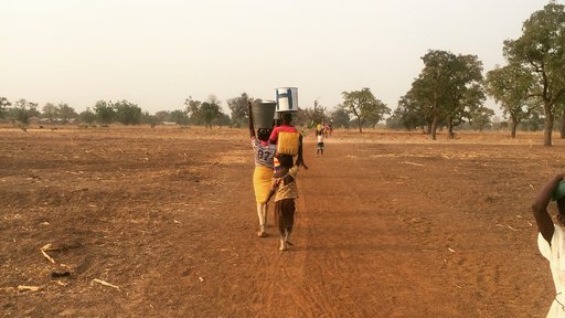 Feed the Future Water Project Ghana (collecting water)