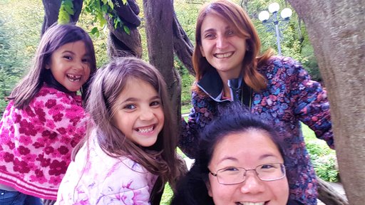My host family and I visiting the national park in Borjomi, Georgia, during our first weekend together.