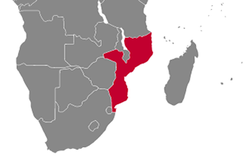 Mozambique Country Map