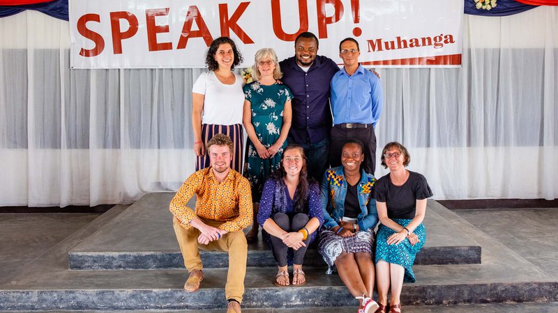 Group photo of Peace Corps Volunteers who participated in Speak Up! 2019