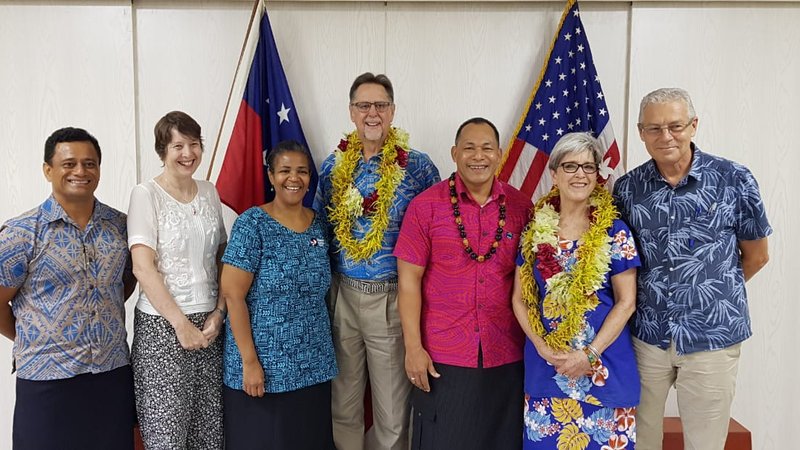 Swearing in as Peace Corps Response Volunteers in Samoa.