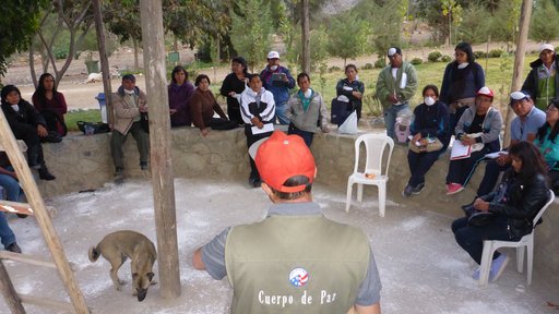 Teaching teachers about how to improve trash management in their schools at the local landfill.