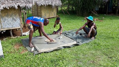 Foundation slab for VIP toilet
