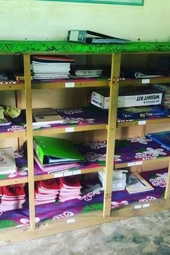Resources on shelves