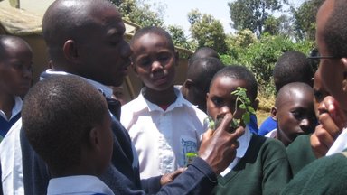 Students studying agriculture
